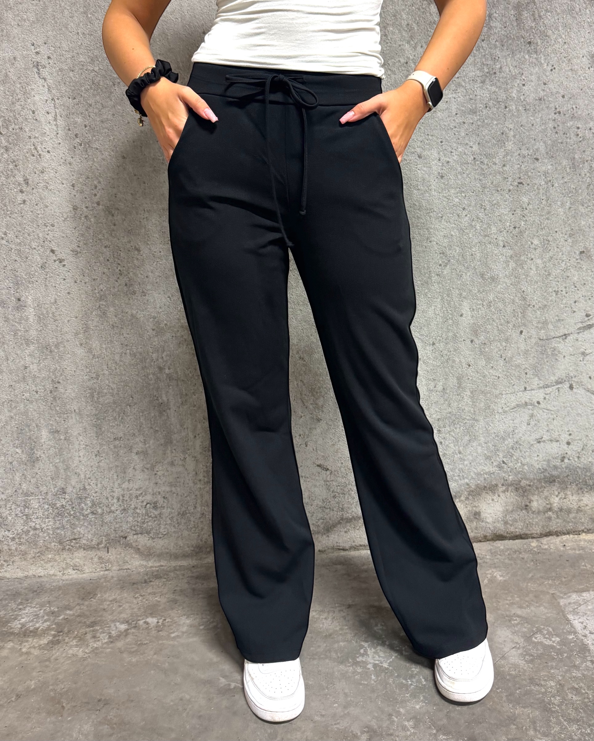 Dra på chinos (till petit blazer) - black