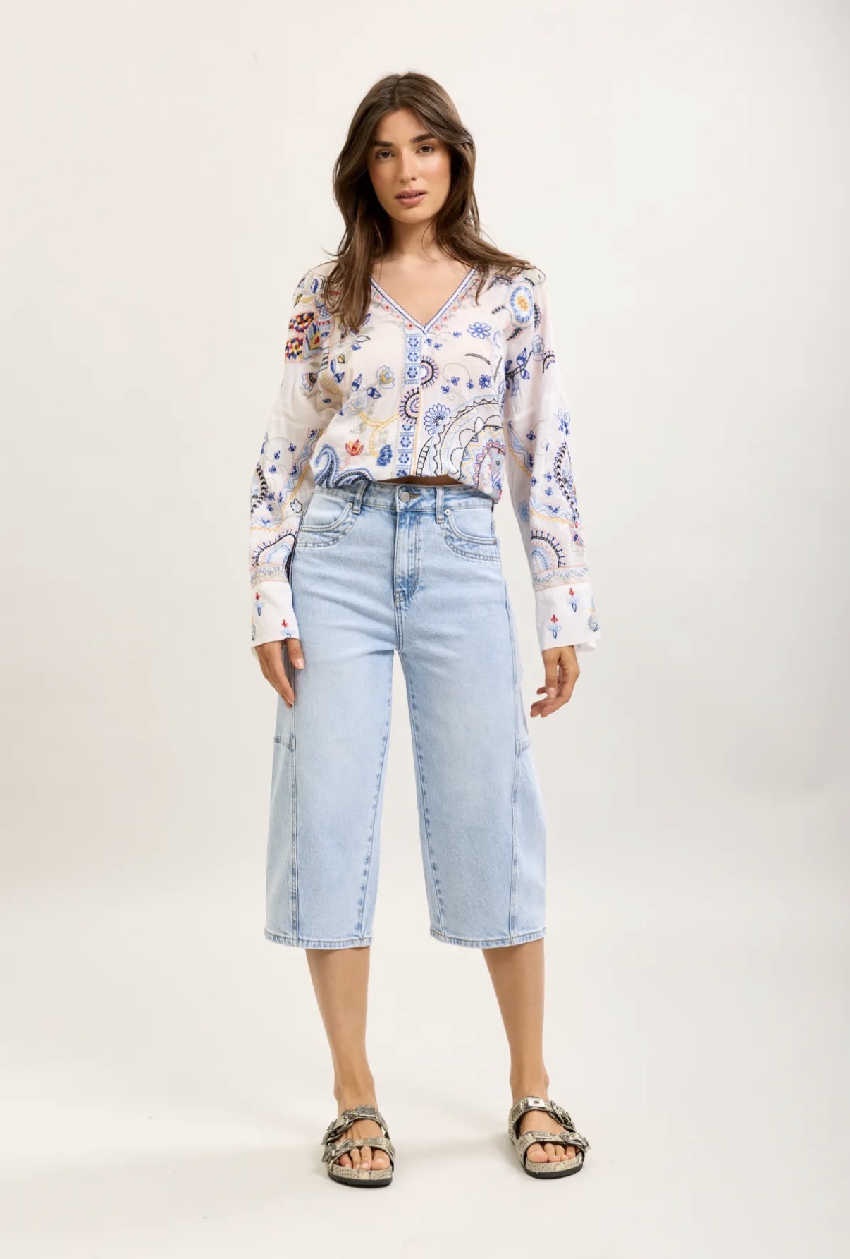 Barrel shorts - Denim light