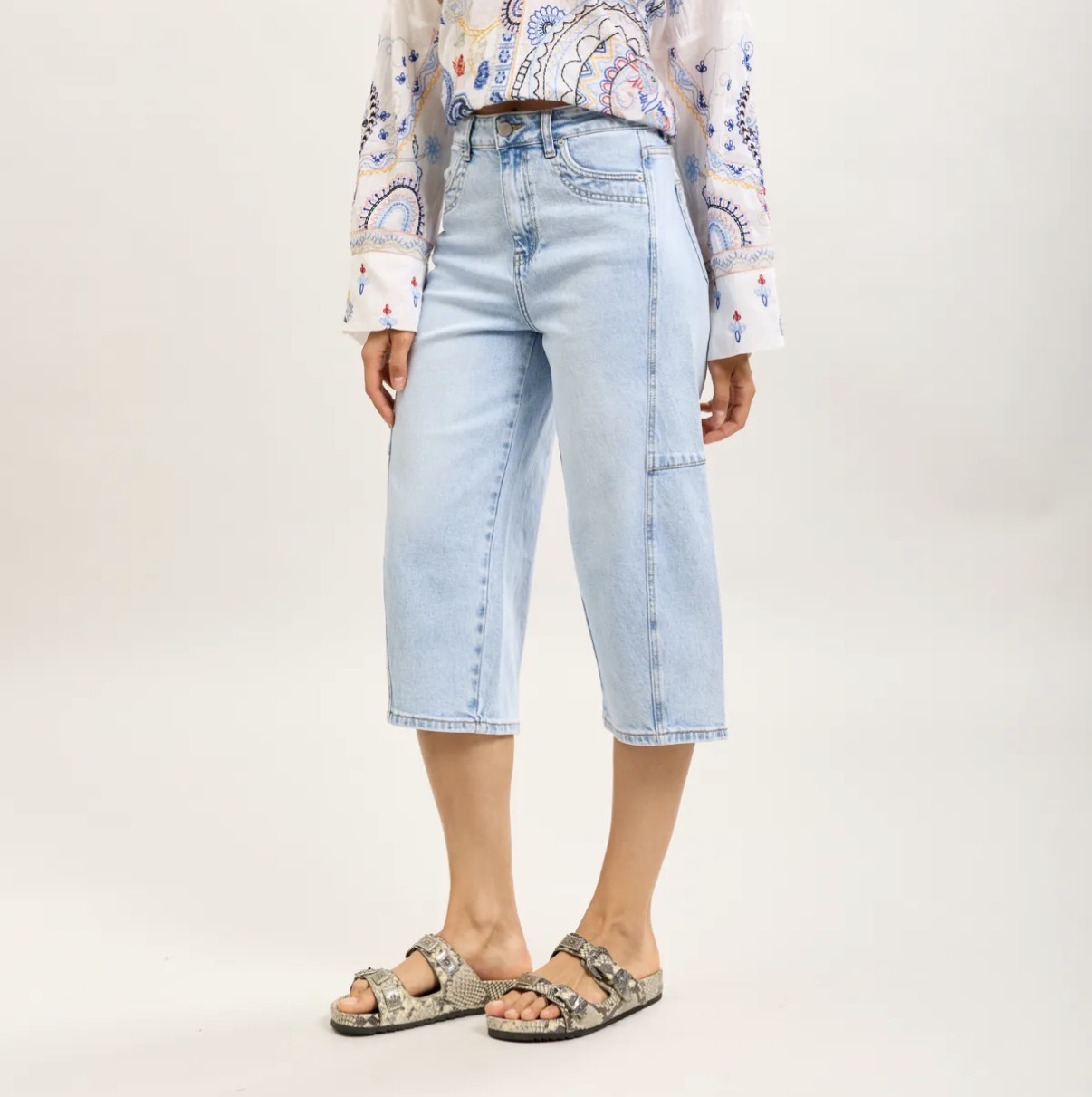 Barrel shorts - Denim light - Bild 3