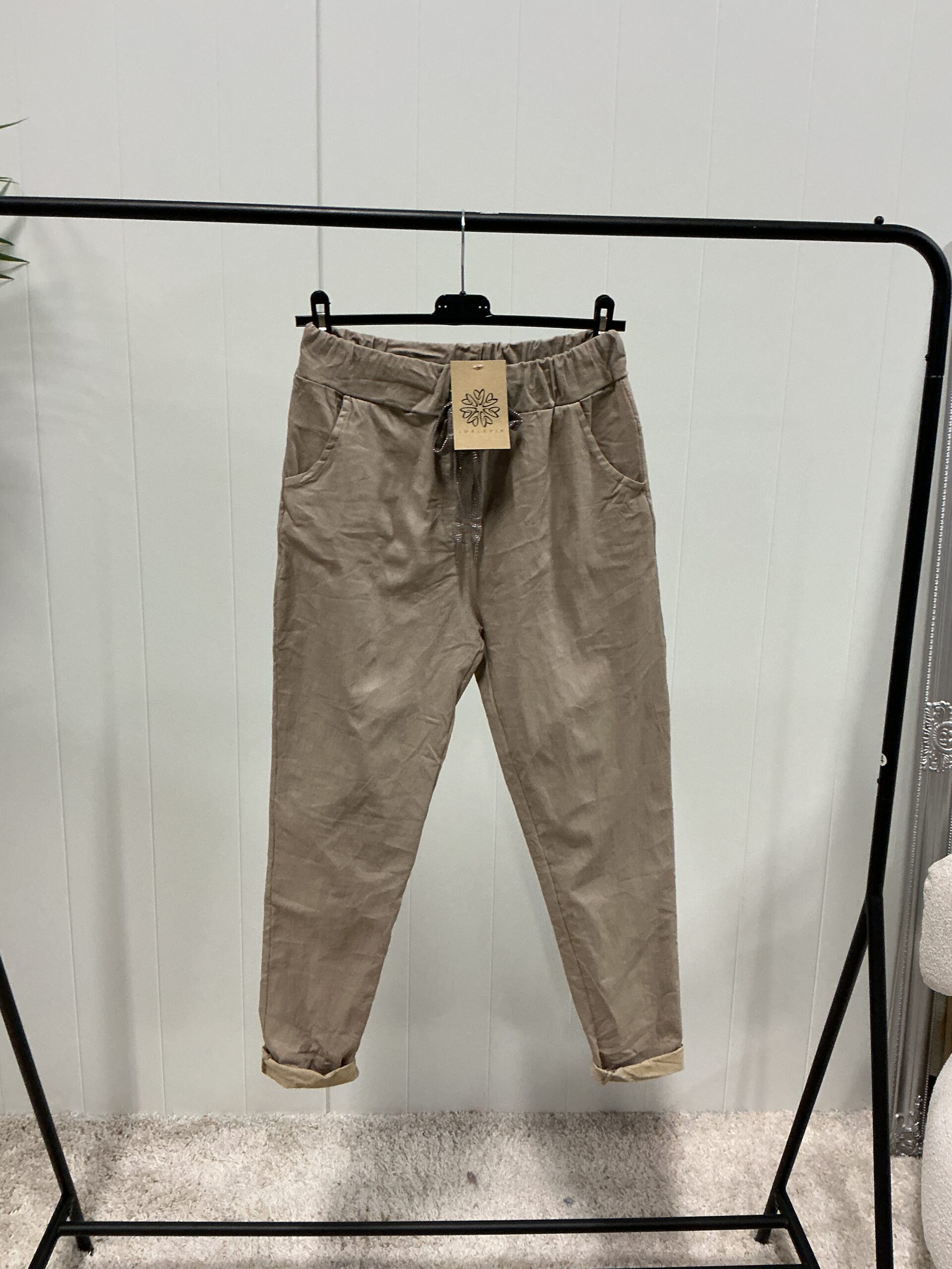 Cozy Pants - Taupe dubbelstorlek
